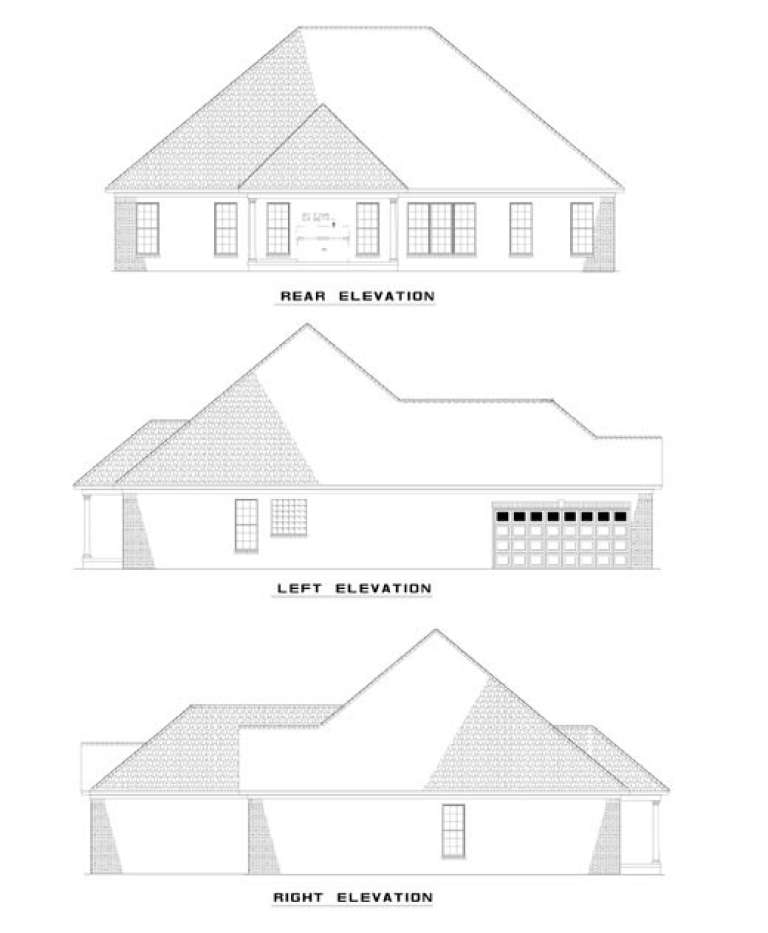 Traditional House Plan #110-00365 Elevation Photo