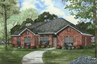 Traditional House Plan #110-00367 Elevation Photo