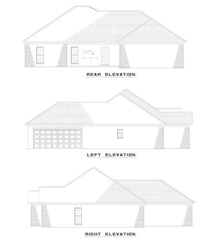 Traditional House Plan #110-00367 Elevation Photo