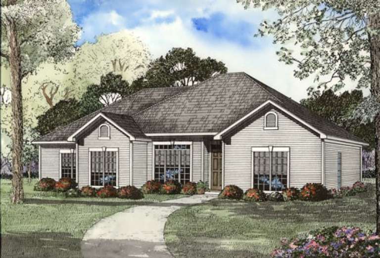 Traditional House Plan #110-00368 Elevation Photo