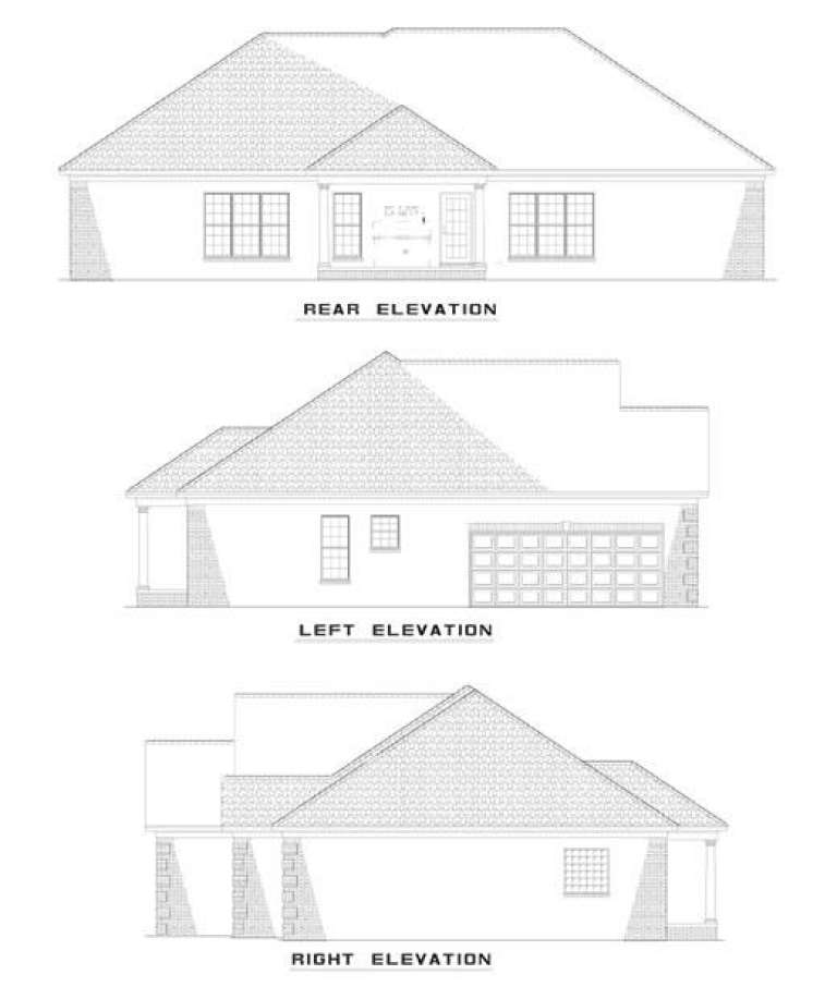 Traditional House Plan #110-00369 Elevation Photo