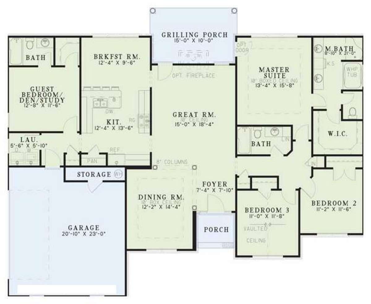 Floorplan 1 for House Plan #110-00369