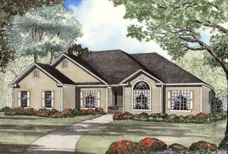 Traditional House Plan #110-00370 Elevation Photo