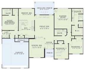 Floorplan 1 for House Plan #110-00370
