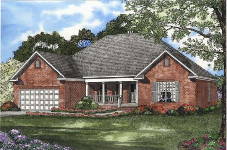 Traditional House Plan #110-00371 Elevation Photo