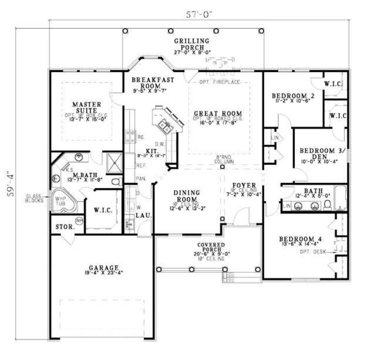 Floorplan 1 for House Plan #110-00371