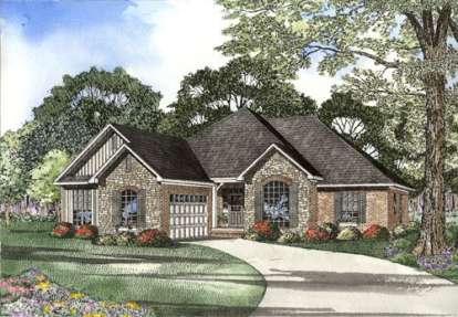 Ranch House Plan #110-00373 Elevation Photo