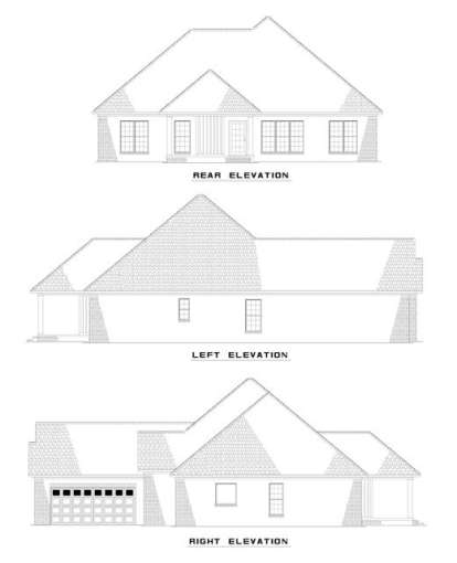 Ranch House Plan #110-00373 Elevation Photo