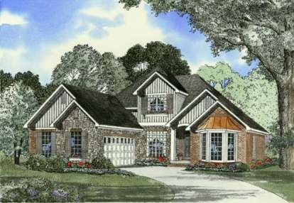 Traditional House Plan #110-00374 Elevation Photo