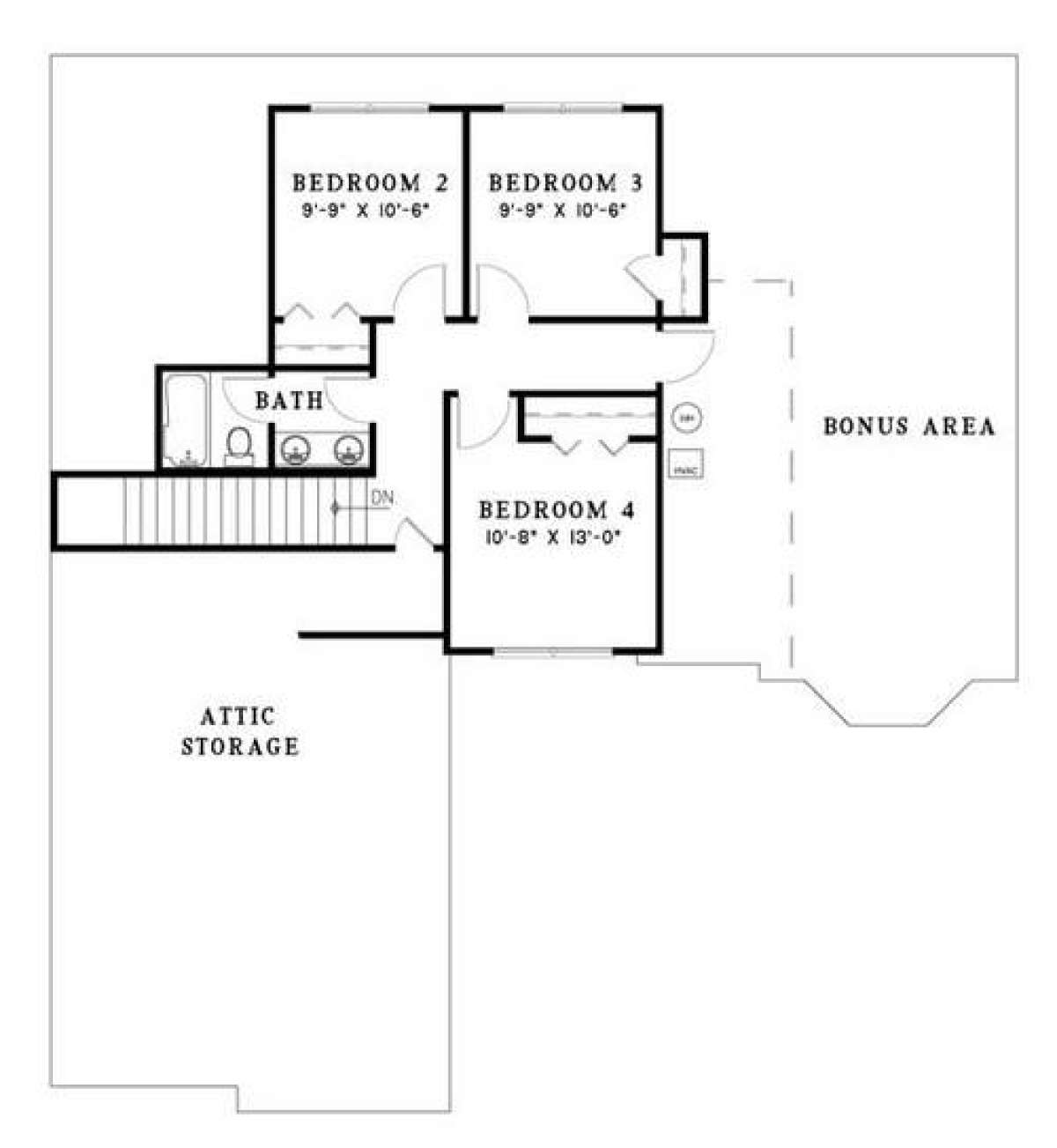 Floorplan 2 for House Plan #110-00374
