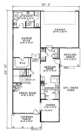 Floorplan 1 for House Plan #110-00375
