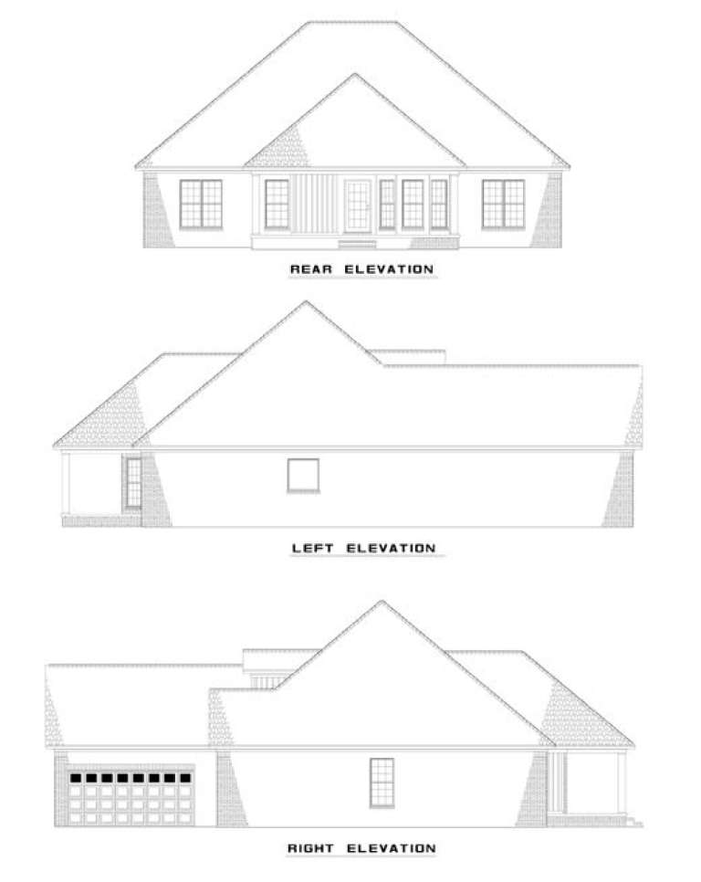 French Country House Plan #110-00376 Elevation Photo