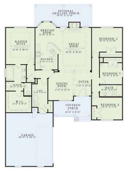 Floorplan1 for House Plan #110-00376