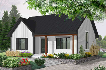 Bungalow House Plan #034-00115 Elevation Photo