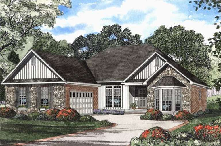 Traditional House Plan #110-00377 Elevation Photo