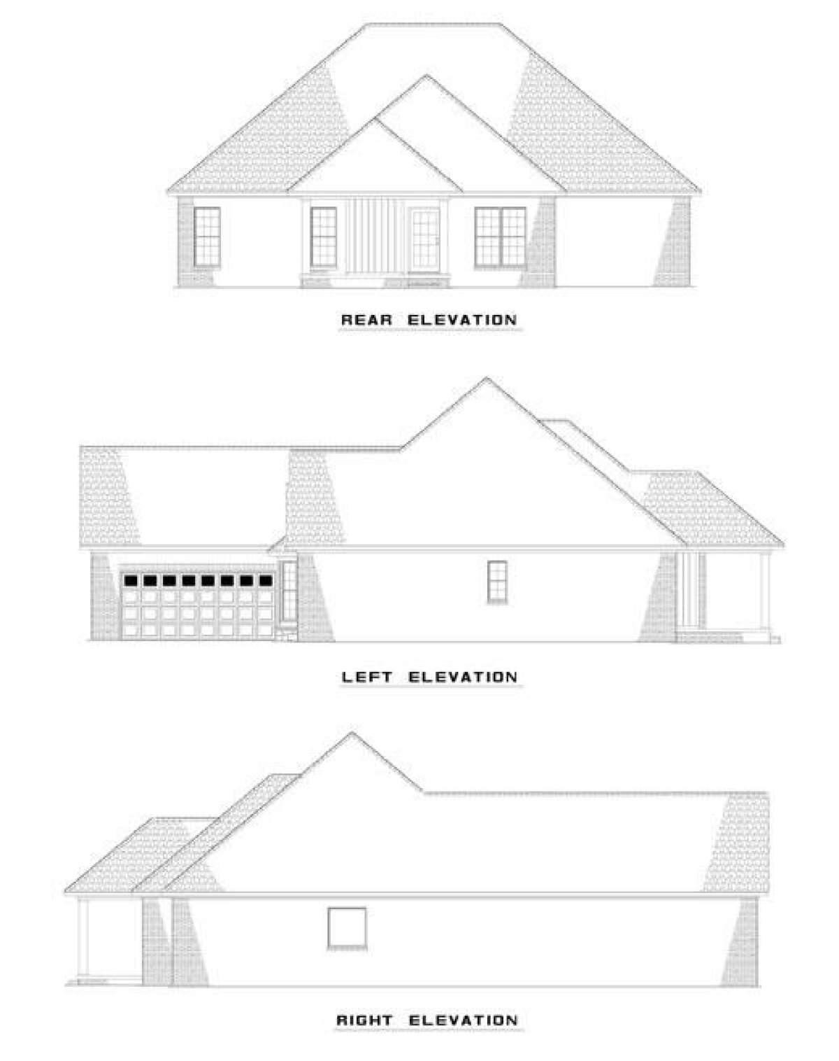 Traditional House Plan #110-00377 Elevation Photo
