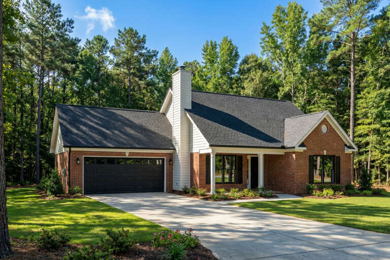 House Plan House Plan #5221 Angled Front Elevation