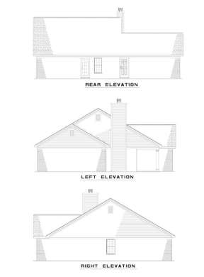 Ranch House Plan #110-00378 Elevation Photo