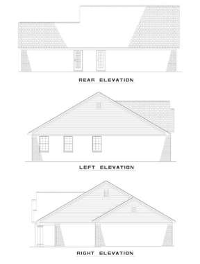 Traditional House Plan #110-00379 Elevation Photo