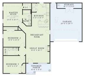 Floorplan 1 for House Plan #110-00379