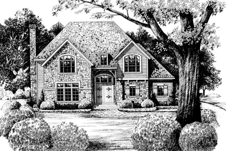 Traditional House Plan #402-00991 Elevation Photo
