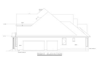 French Country House Plan #402-00992 Elevation Photo