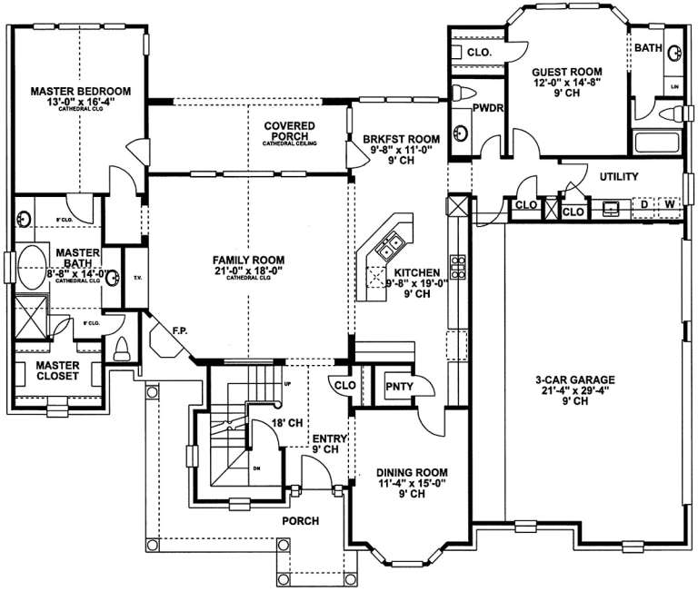 House Plan House Plan #5224 Drawing 1