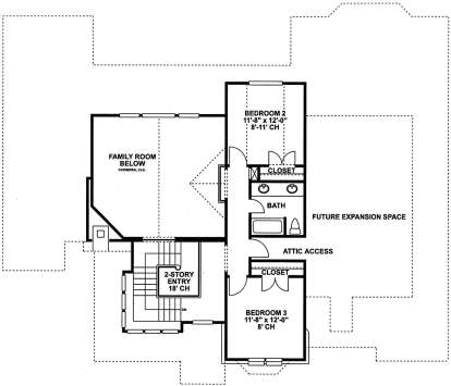 Second Floor for House Plan #402-00992
