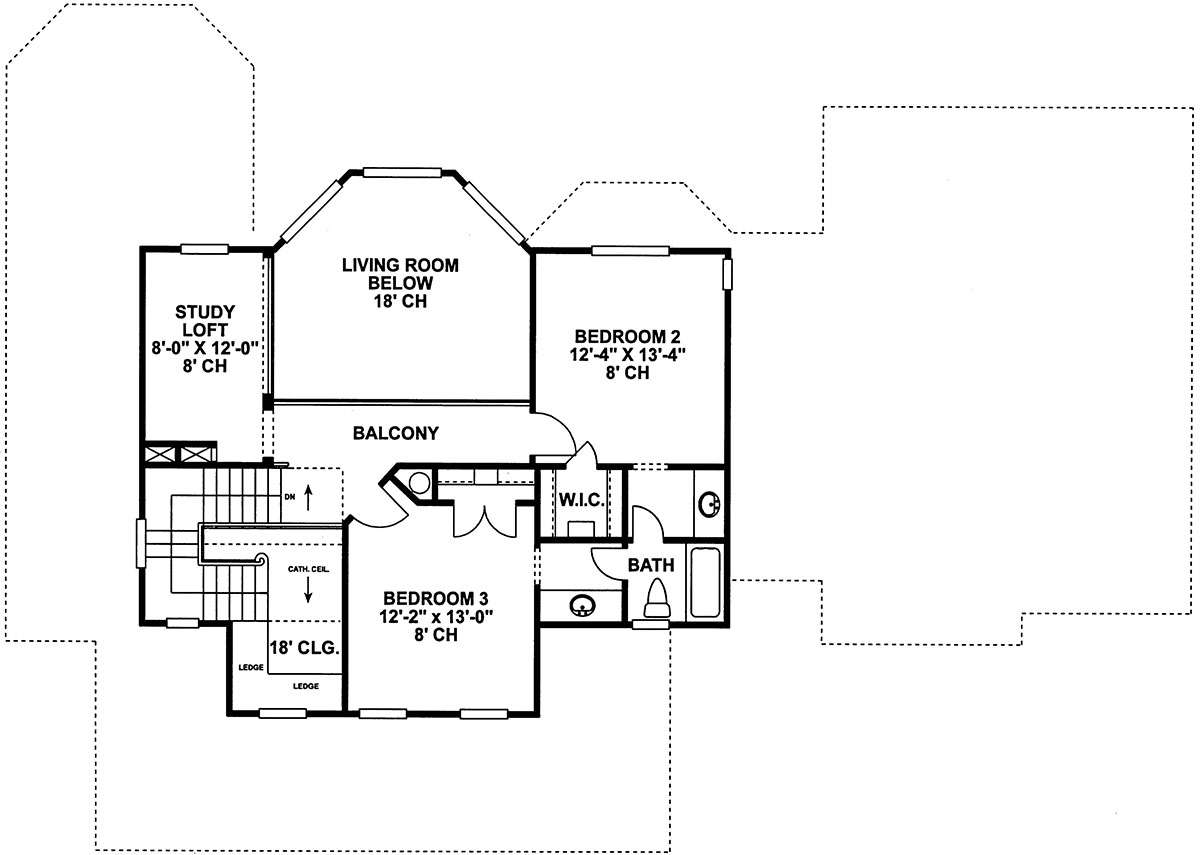 Second Floor for House Plan #402-00993