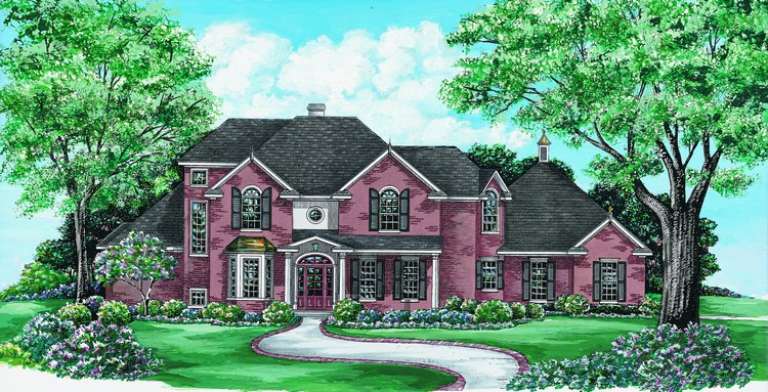 French Country House Plan #402-00995 Elevation Photo