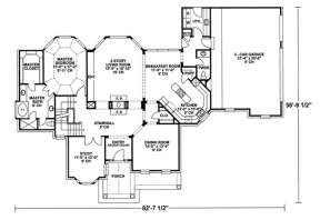 Floorplan 1 for House Plan #402-00995