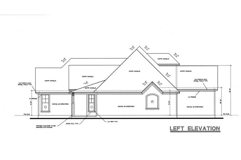 Country House Plan #402-00998 Elevation Photo