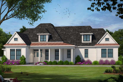 Country House Plan #402-00998 Elevation Photo