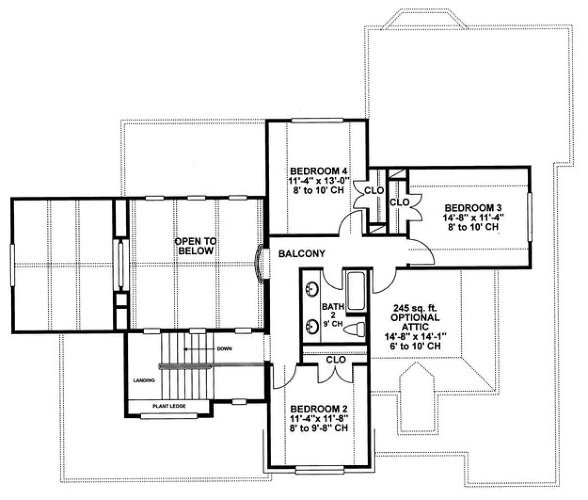 Floorplan 2 for House Plan #402-01000