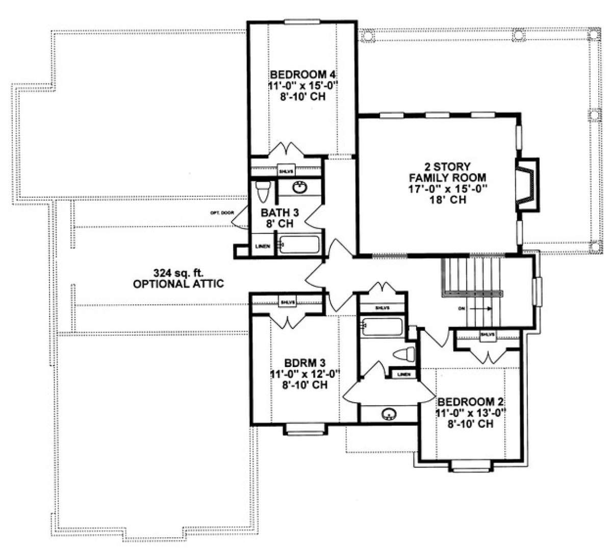 Floorplan 2 for House Plan #402-01001