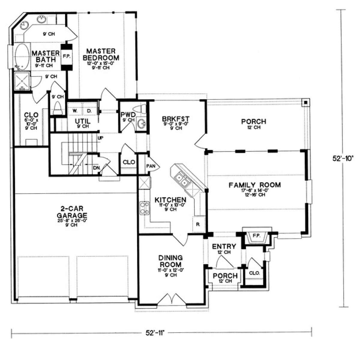 Floorplan 1 for House Plan #402-01002