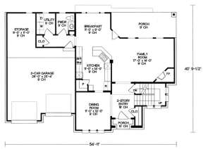 Floorplan 1 for House Plan #402-01003