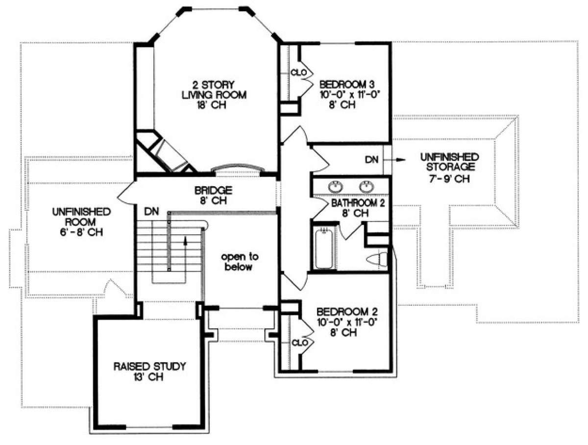 Floorplan 2 for House Plan #402-01007