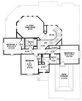 Floorplan 2 for House Plan #402-01009