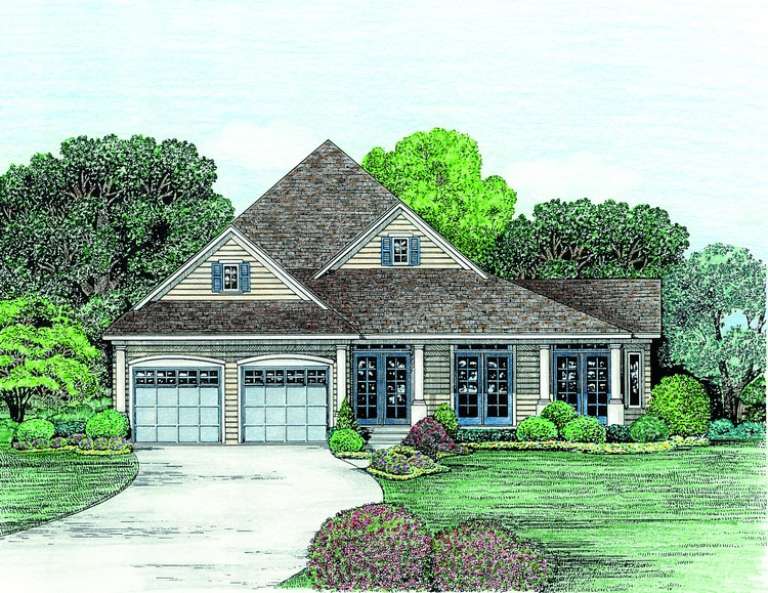 European House Plan #402-01012 Elevation Photo