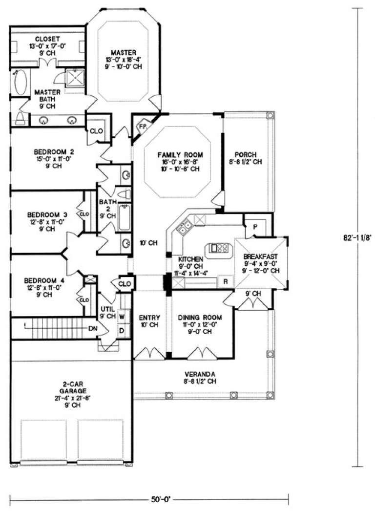 House Plan House Plan #5244 Drawing 1