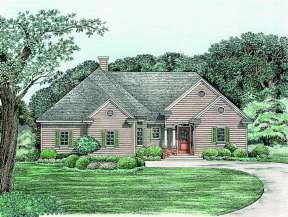 French Country House Plan #402-01014 Elevation Photo