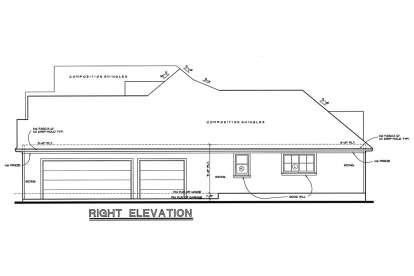 Ranch House Plan #402-01018 Elevation Photo