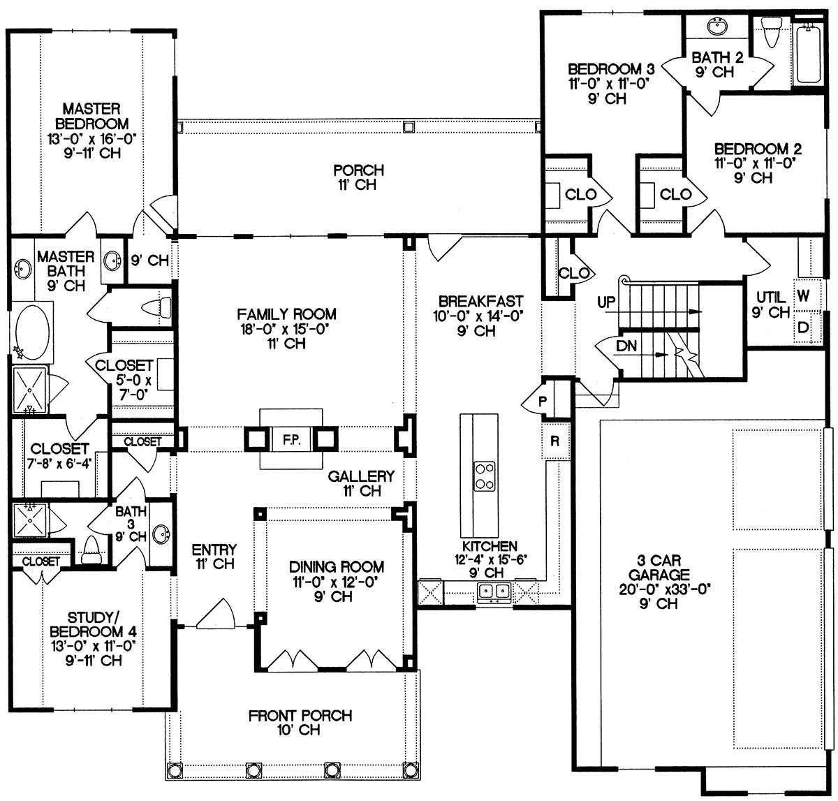 Main Floor for House Plan #402-01018