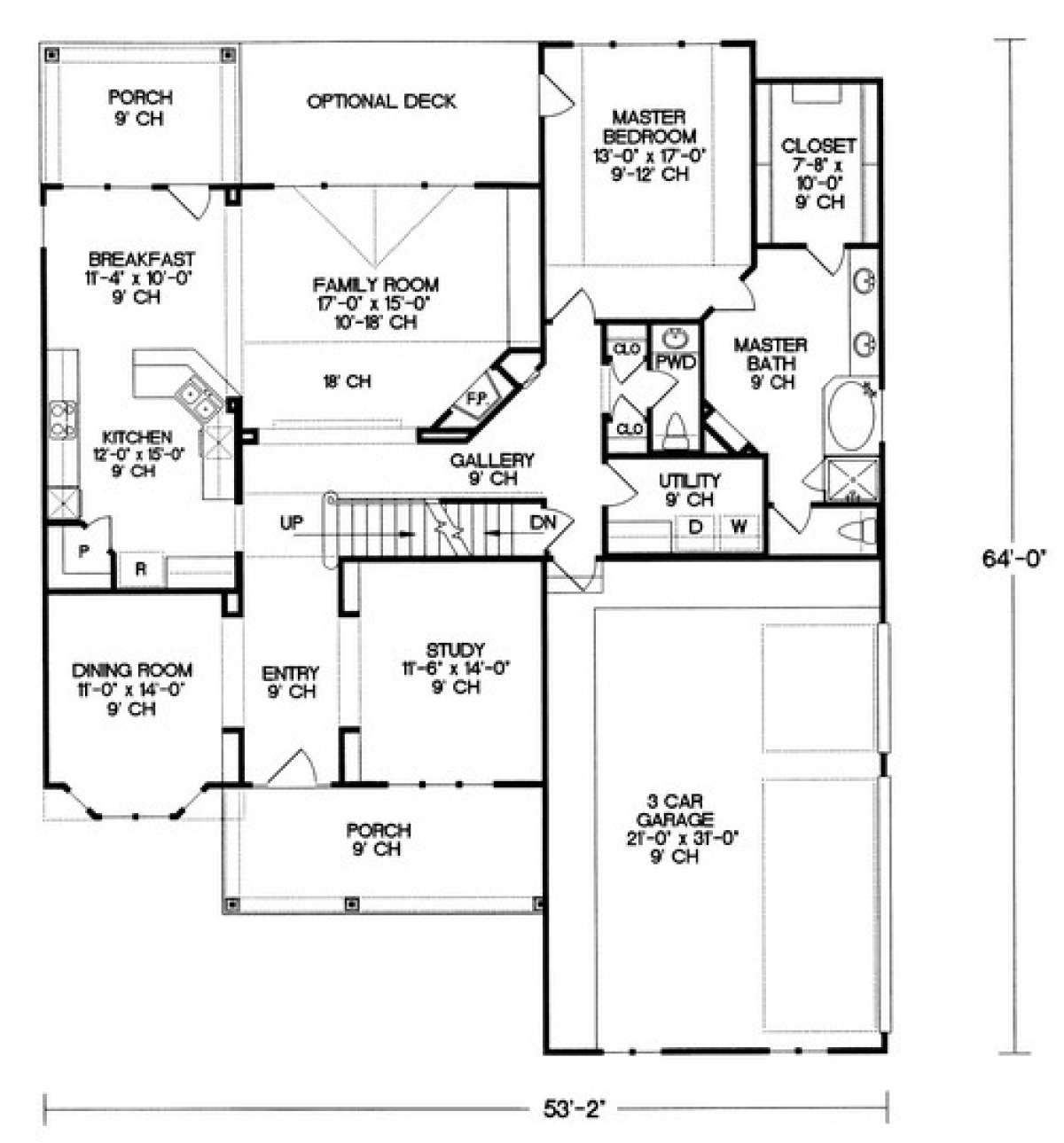Floorplan 1 for House Plan #402-01021