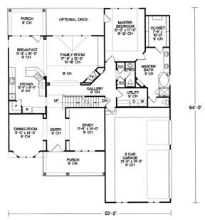 Floorplan 1 for House Plan #402-01021