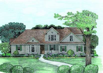 European House Plan #402-01022 Elevation Photo