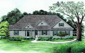 Traditional House Plan #402-01025 Elevation Photo
