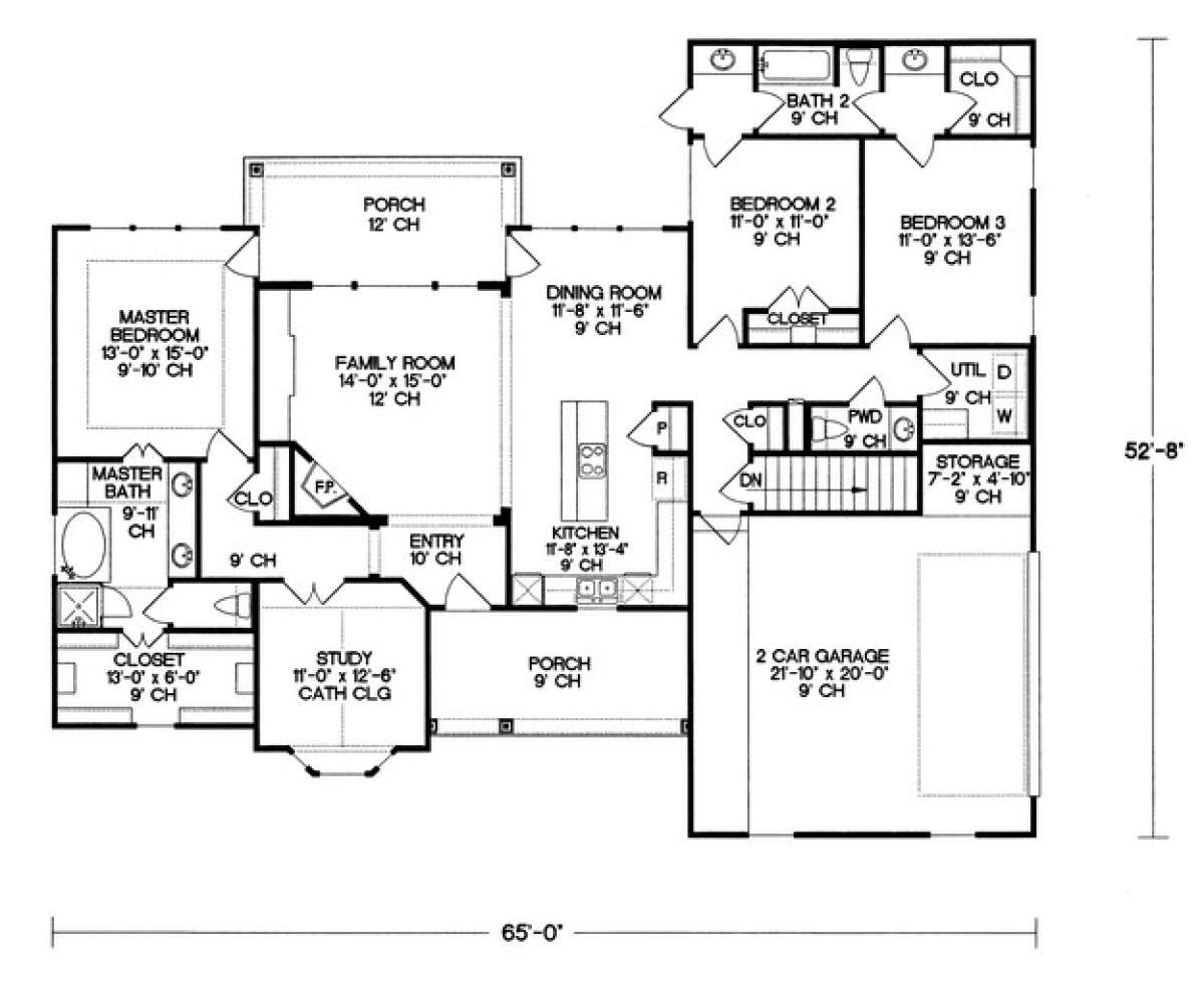 Floorplan 1 for House Plan #402-01025