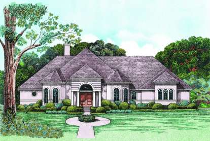 European House Plan #402-01026 Elevation Photo